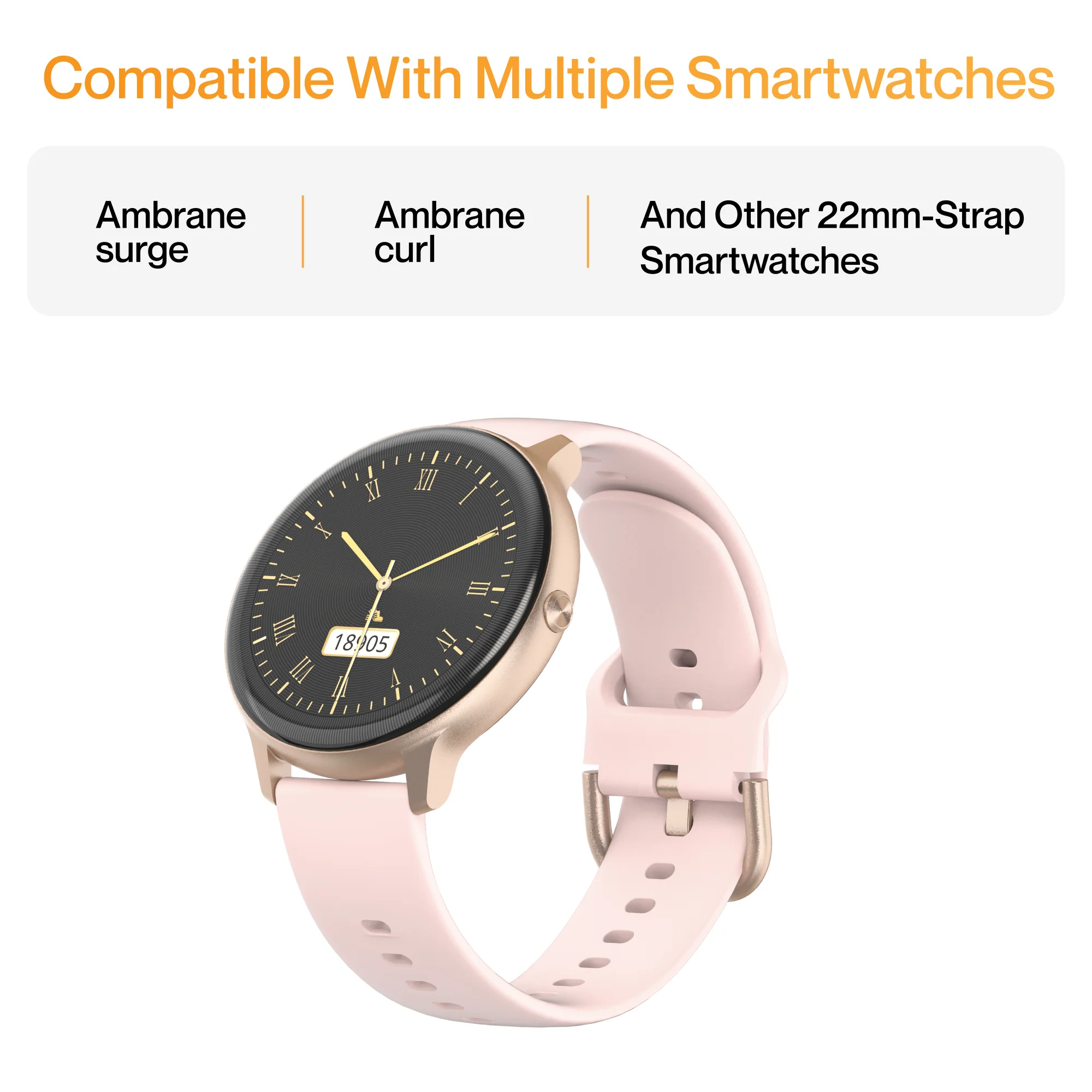 Ambrane 22mm Silicone Strap (Curve) - Image 13