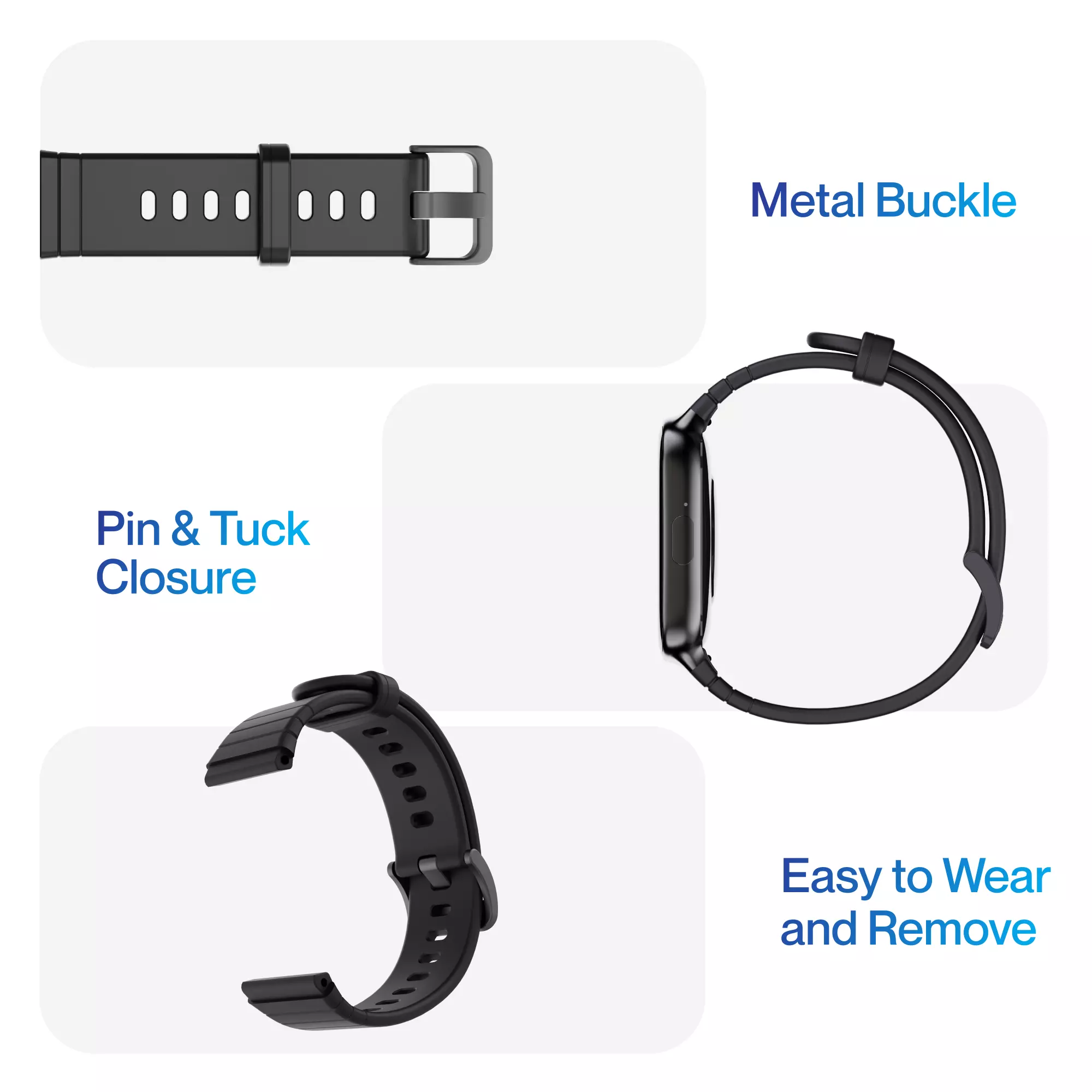 Ambrane 22mm Silicone Strap (Rugged) - Image 4